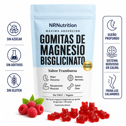 Gomitas de magnesio NRNutrition | El descanso vuelve en una gomita.